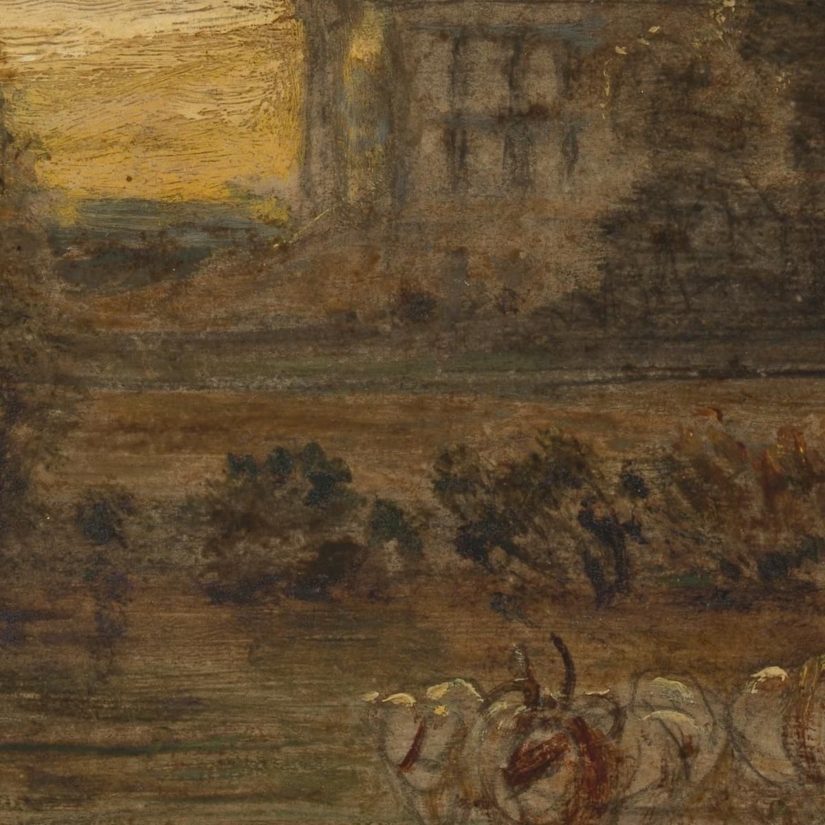 Bovini Presso Una Pozza All'Alba James Ward jwr9 quadro stampa su tela