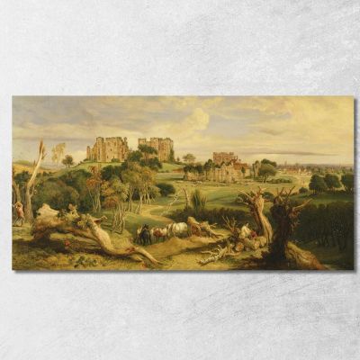 Castello Di Kenilworth Warwickshire James Ward jwr21 quadro stampa su tela