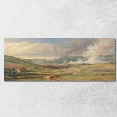Paesaggio Vicino A Swansea Galles Del Sud James Ward jwr22 quadro stampa su tela