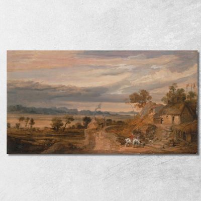 Paesaggio Con Cottage James Ward jwr24 quadro stampa su tela