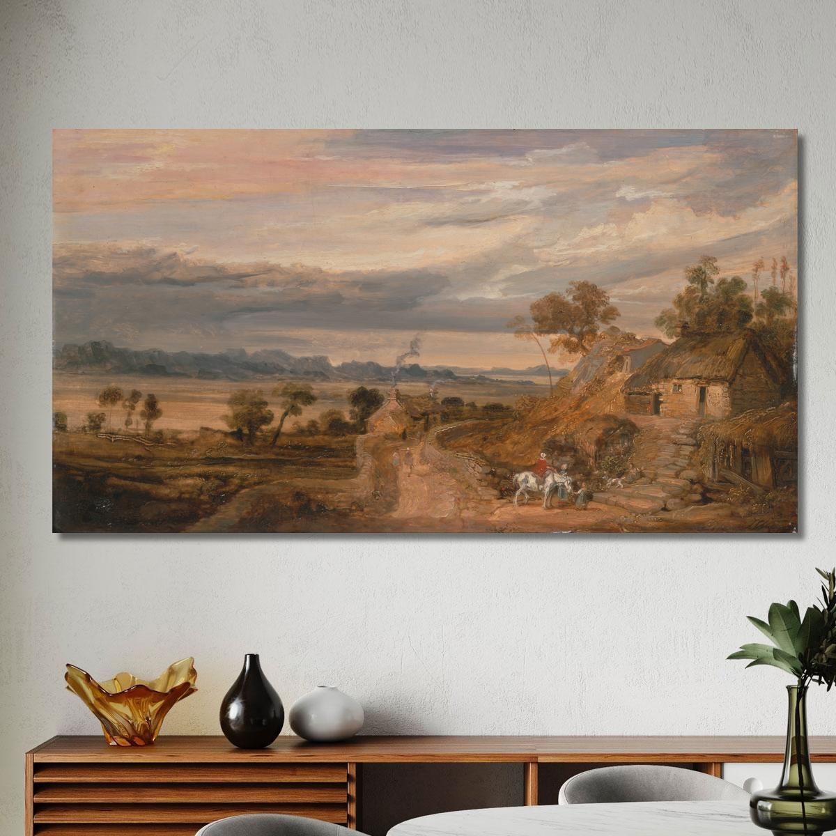 Paesaggio Con Cottage James Ward jwr24 quadro stampa su tela