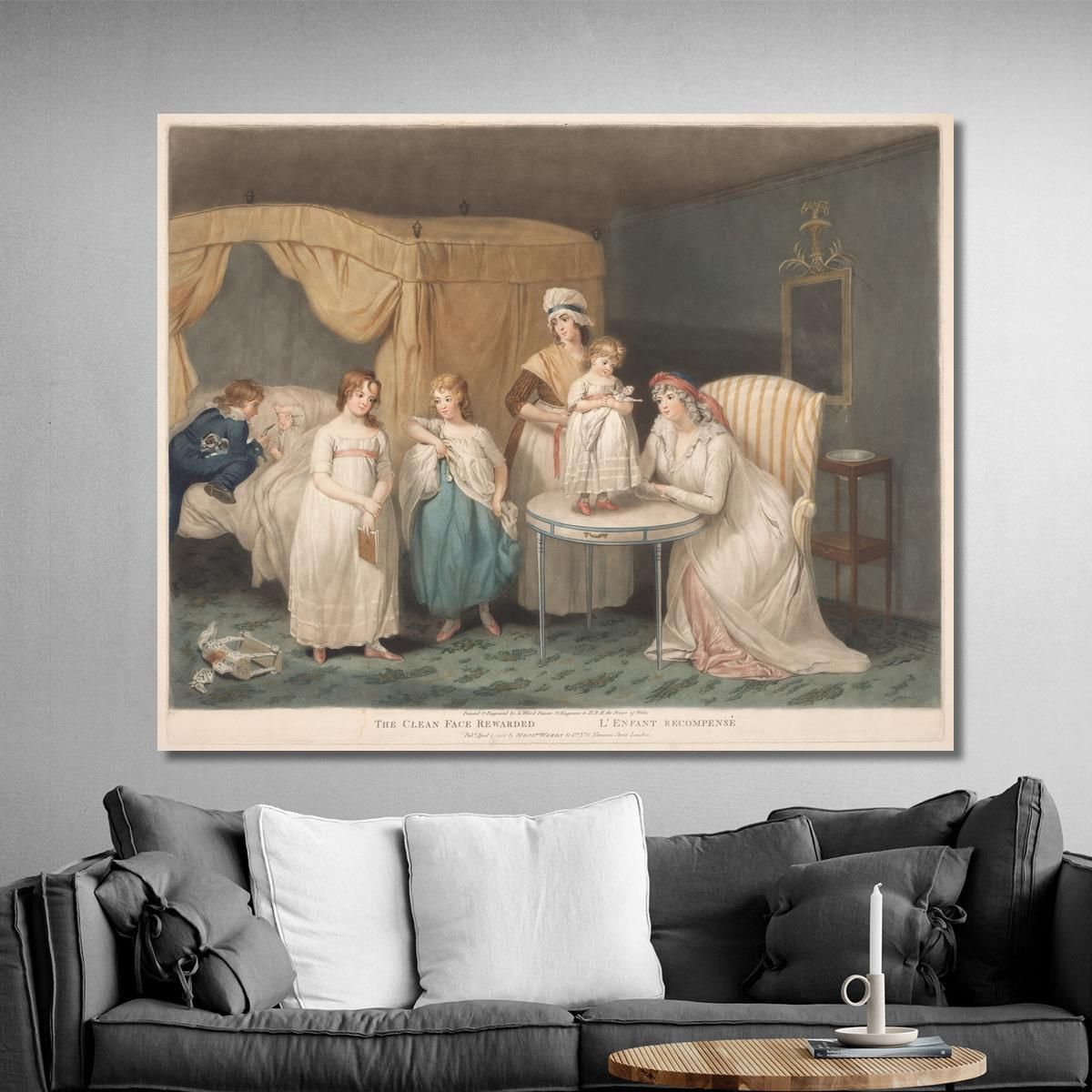 Il Volto Pulito Ricompensato James Ward jwr35 quadro stampa su tela