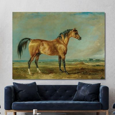 L'Étalon Arabe Du Marquis De Londonderry Dans Un Paysage James Ward, jwr40 tableau impression sur toile