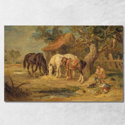 Il Pasto Di Mezzogiorno James Ward jwr41 quadro stampa su tela