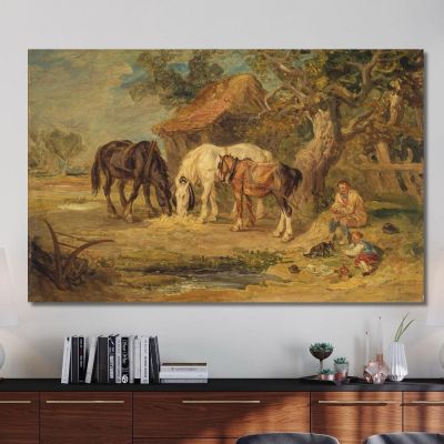 The Midday Meal James Ward, jwr41 canvas print