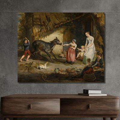 Der Eigensinnige Esel James Ward, jwr42 drucken auf leinwand