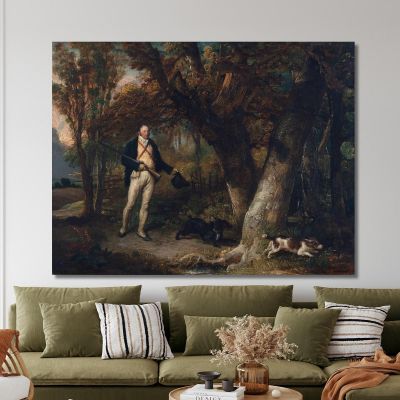 The Reverend Thomas Levett And Favourite Dogs Cock-Shooting James Ward, jwr44 canvas print