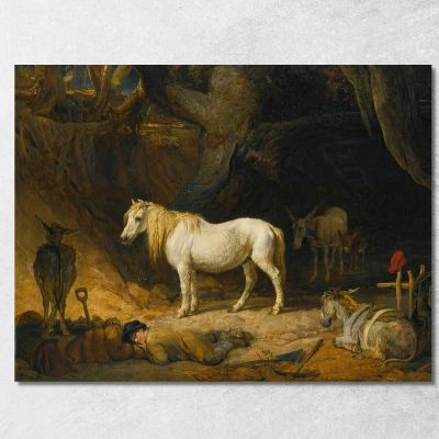 La Cava Di Sabbia James Ward jwr45 quadro stampa su tela