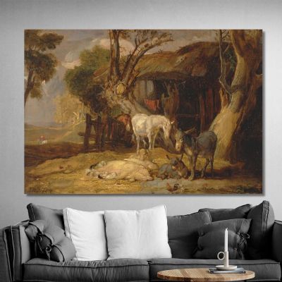 The Straw Yard James Ward, jwr46 canvas print