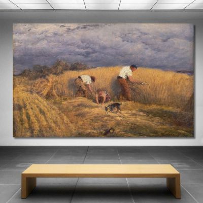 Étude Finie Pour 'Moisson' John Linnell, jln2 tableau impression sur toile