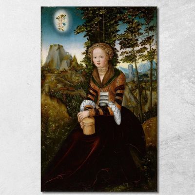 La Maddalena Lucas Cranach the Elder lce80 quadro stampa su tela