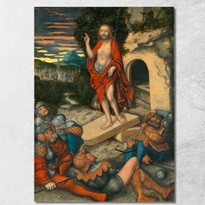 La Resurrezione Lucas Cranach the Elder lce84 quadro stampa su tela