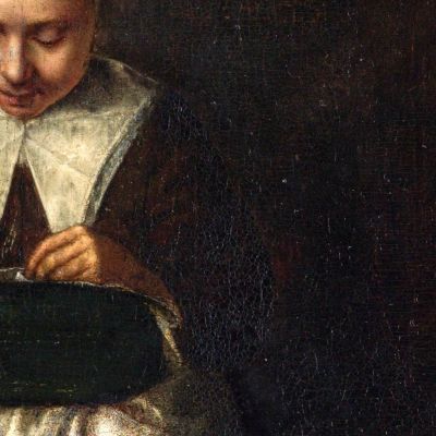 Una Ragazza Che Cuce Nicolaes Maes nma1 quadro stampa su tela Una Ragazza Che Cuce Nicolaes Maes nma1 quadro stampa su tela