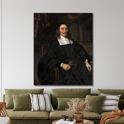 Portrait Of A Gentleman 3 Nicolaes Maes, nma12 canvas print