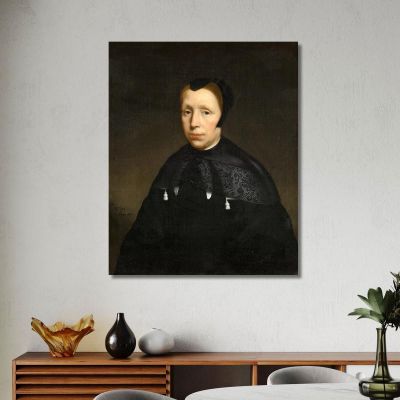Portrait Of A Widow Nicolaes Maes, nma22 canvas print