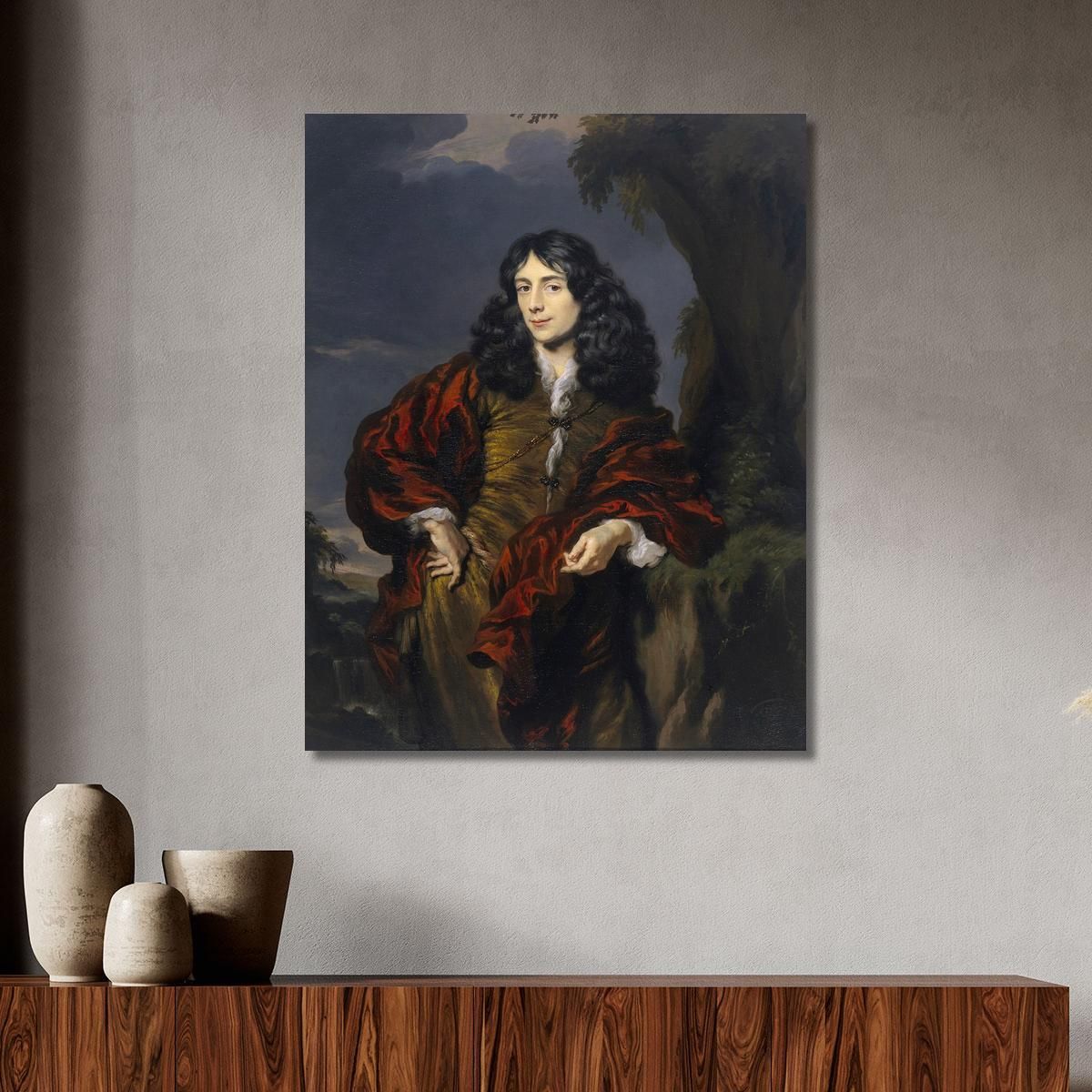Ritratto Di Un Giovane Uomo Possibilmente Simon Van Alphen (1650-1730) Nicolaes Maes nma26 quadro stampa su tela