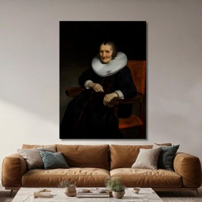 Ritratto Di Margaretha De Geer (1583-1672) Nicolaes Maes, nma29 quadro stampa su tela