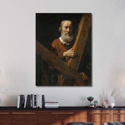 Saint Andrew Nicolaes Maes, nma34 canvas print