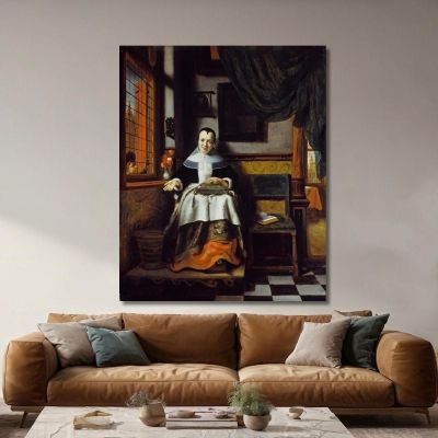 The Virtuous Woman Nicolaes Maes, nma40 canvas print