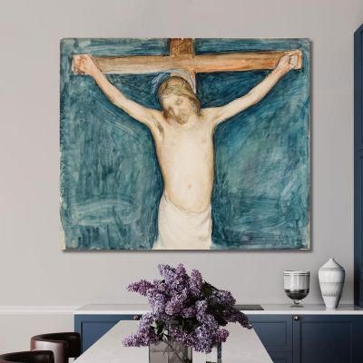 Crucifixion Pekka Halonen, phl3 canvas print