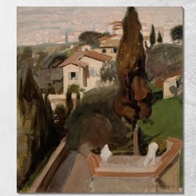 Fiesole Firenze Pekka Halonen phl5 quadro stampa su tela