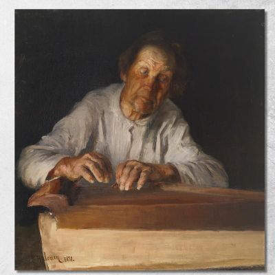 Il Suonatore Di Kantele Pekka Halonen phl26 quadro stampa su tela
