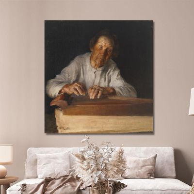 El Tañedor De Kantele Pekka Halonen, phl26 cuadro en lienzo