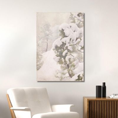 Winter Landscape Pekka Halonen, phl37 canvas print