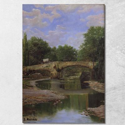 Ponte Su Un Fiume Santiago Rusiñol srs5 quadro stampa su tela