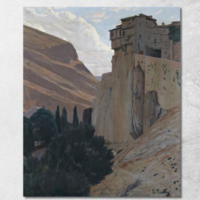 Case Sospese Di Cuenca Santiago Rusiñol srs8 quadro stampa su tela