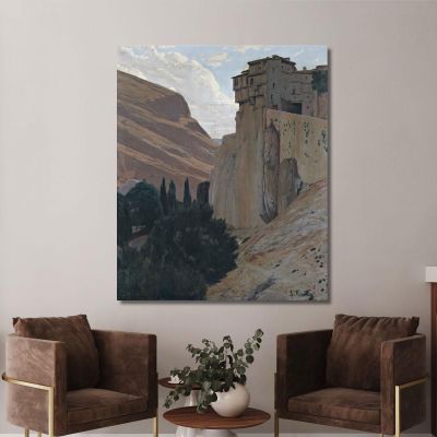 Casas Colgantes, Cuenca Santiago Rusiñol, srs8 cuadro en lienzo
