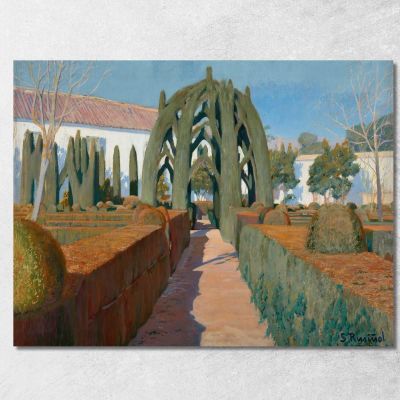 Il Giardino Della Ballerina Granada Santiago Rusiñol srs9 quadro stampa su tela