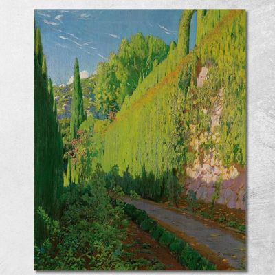 Giardino Di Sa Coma Valldemossa Santiago Rusiñol srs19 quadro stampa su tela