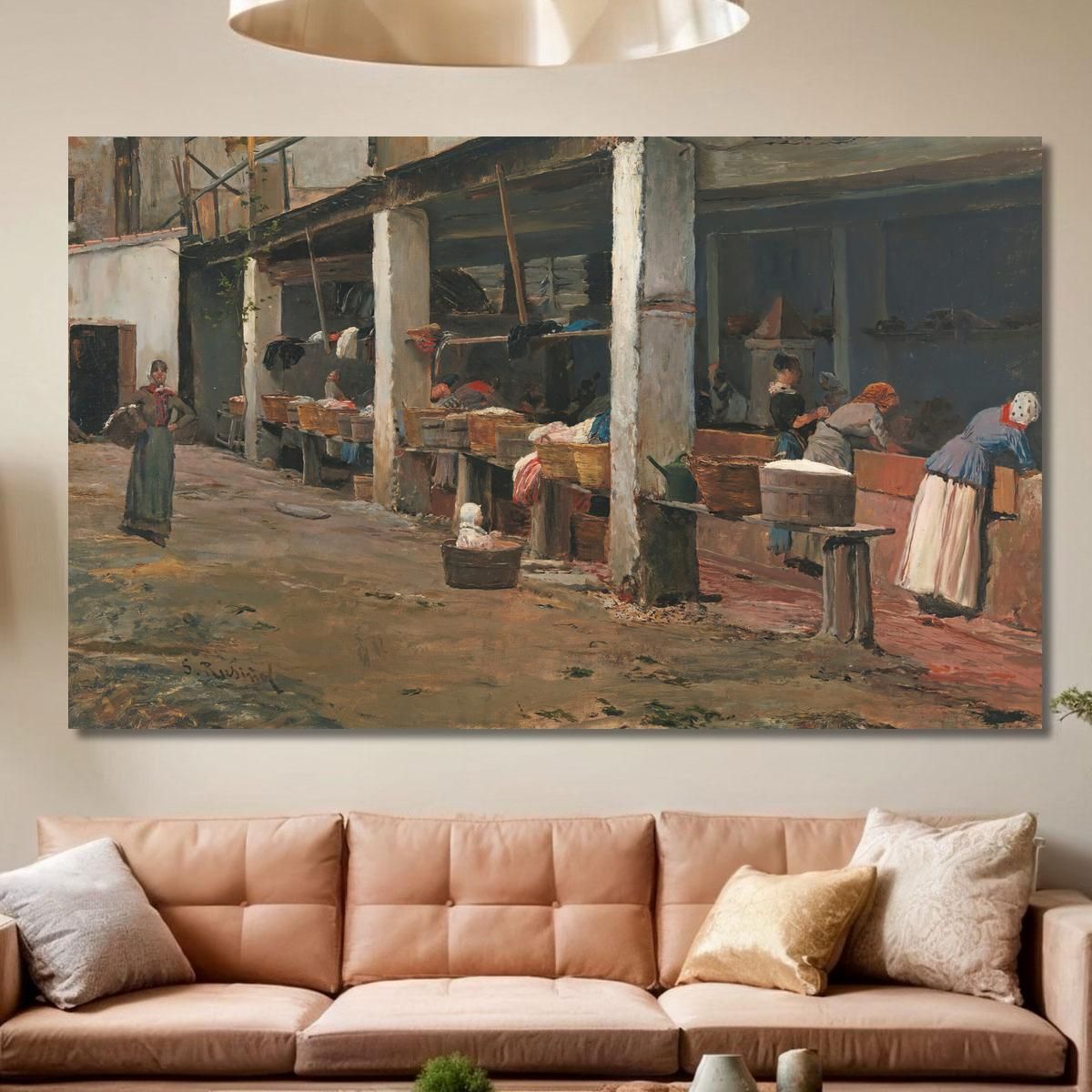 Lavatoi Della Barceloneta Santiago Rusiñol srs24 quadro stampa su tela