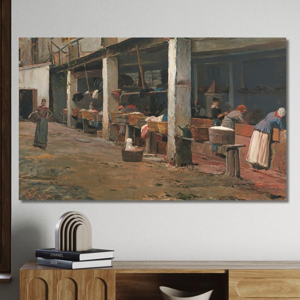 Lavatoi Della Barceloneta Santiago Rusiñol srs24 quadro stampa su tela