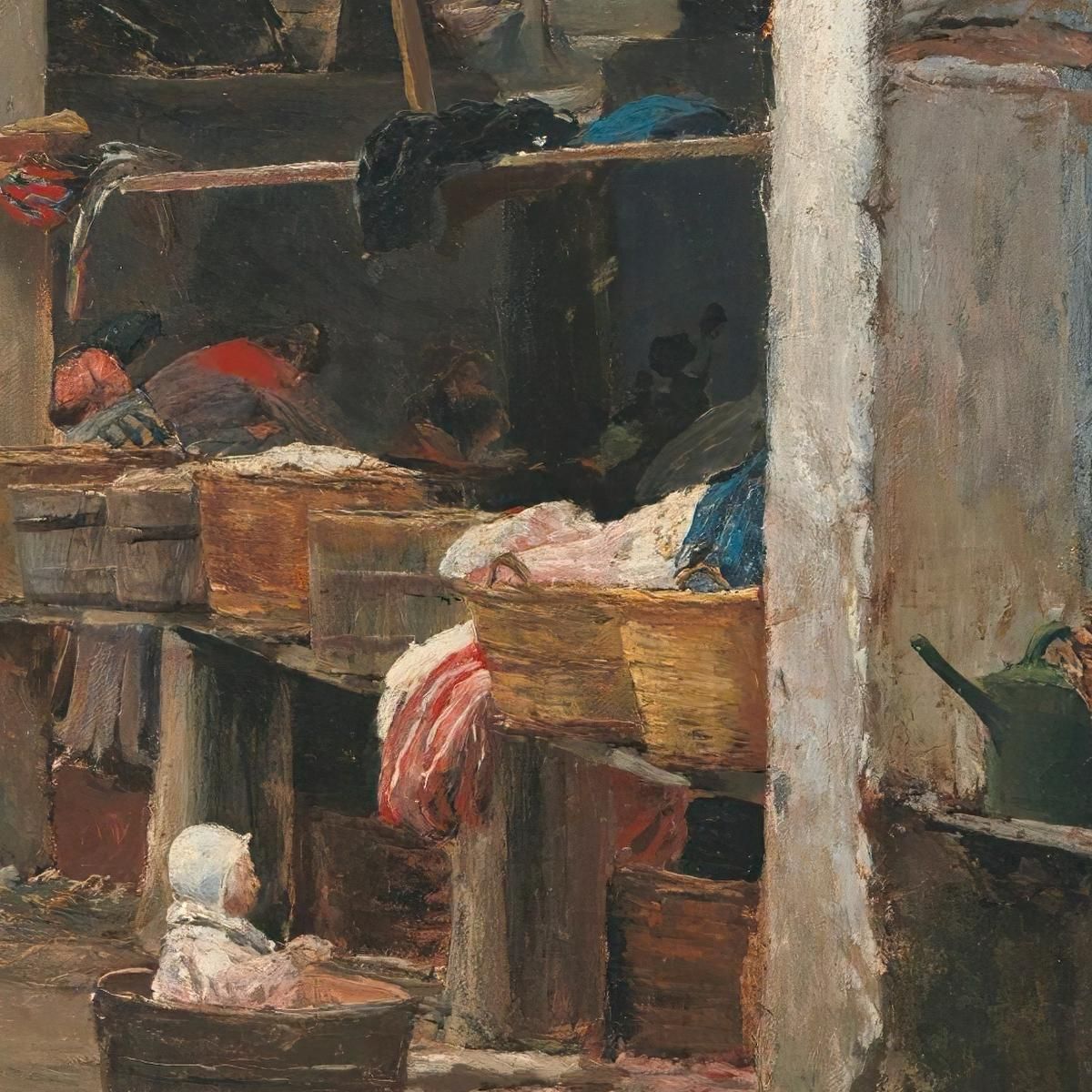 Lavatoi Della Barceloneta Santiago Rusiñol srs24 quadro stampa su tela