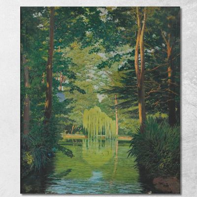 Parco Bades Arbúcies Santiago Rusiñol srs27 quadro stampa su tela
