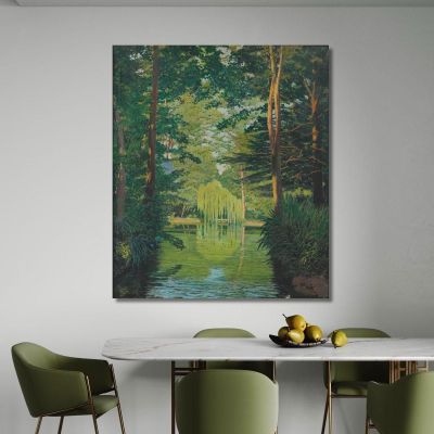 Parque Badés, Arbúcies Santiago Rusiñol, srs27 cuadro en lienzo