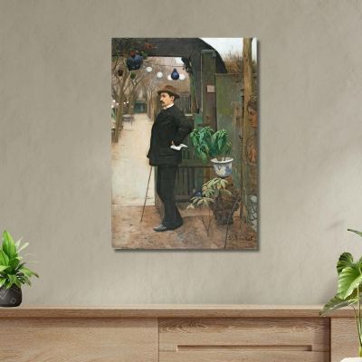Retrato De Miquel Utrillo 2 Santiago Rusiñol, srs31 cuadro en lienzo