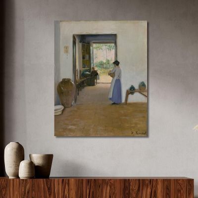 Interior De Sitges Santiago Rusiñol, srs35 cuadro en lienzo