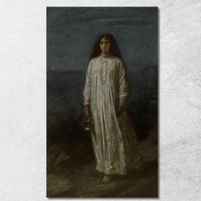 Una Sonnambula Sir John Everett Millais jem1 quadro stampa su tela