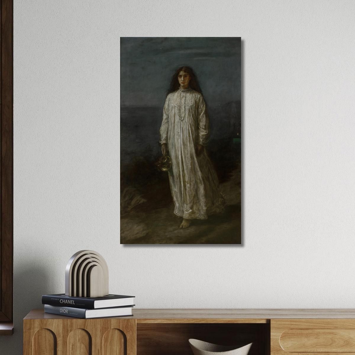 Una Sonnambula Sir John Everett Millais jem1 quadro stampa su tela