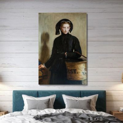 Il Piccolo Contributo Della Vedova Sir John Everett Millais, jem2 quadro stampa su tela