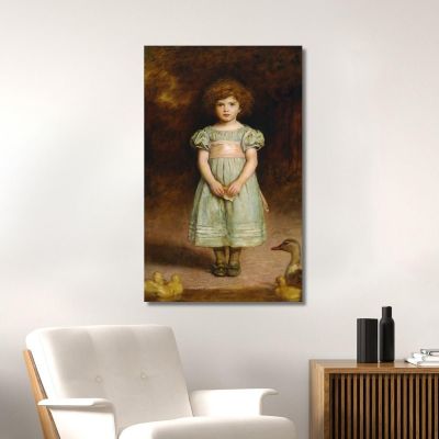 Entenküken Sir John Everett Millais, jem9 drucken auf leinwand