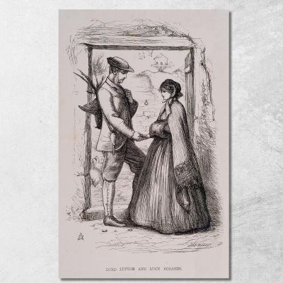 Lord Lufton E Lucy Robarts Sir John Everett Millais jem16 quadro stampa su tela