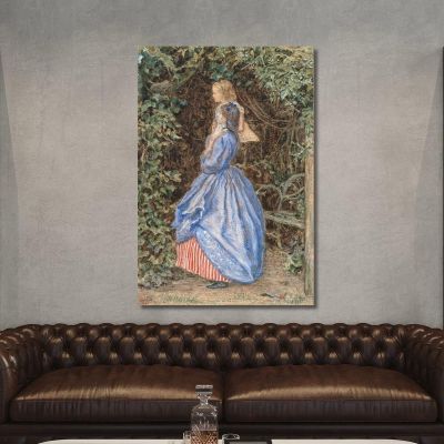 Frühlingszeit Sir John Everett Millais, jem38 drucken auf leinwand