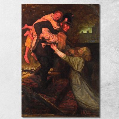 Il Salvataggio Sir John Everett Millais jem57 quadro stampa su tela