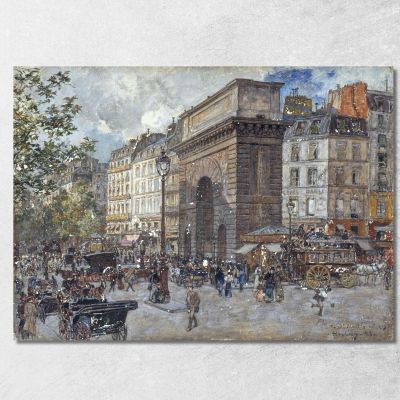 La Porte Saint-Martin Frédéric Houbron fhb13 quadro stampa su tela