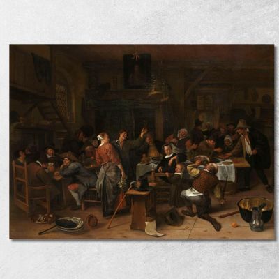 Giorno Del Principe Jan Steen jsn45 quadro stampa su tela