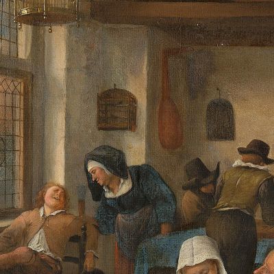 La Vita Dell'Uomo Jan Steen jsn68 quadro stampa su tela La Vita Dell'Uomo Jan Steen jsn68 quadro stampa su tela